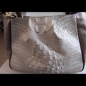 Brahmin Ruby Black Melbourne Satchel Bag Purse